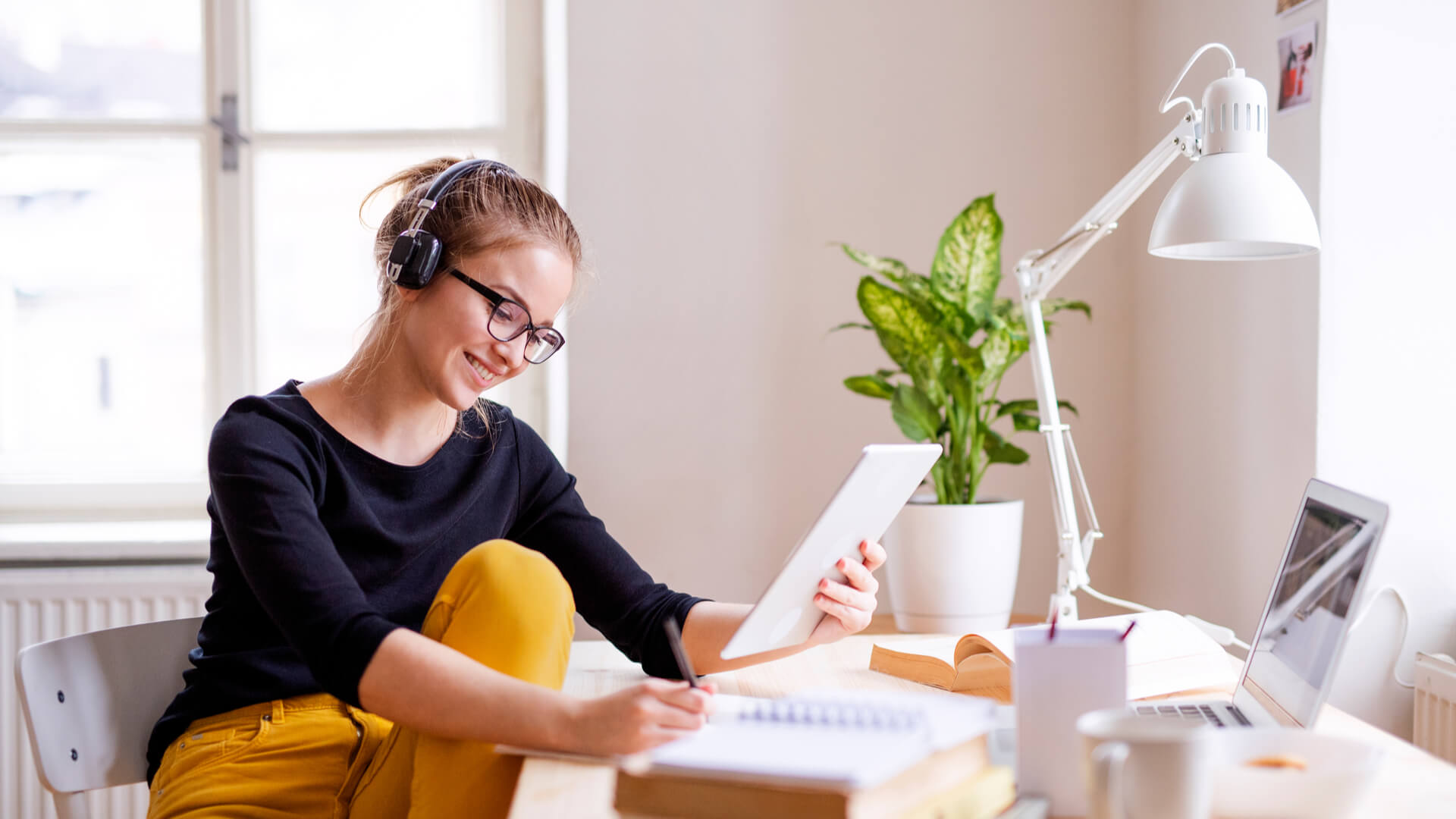 make a study spot in your apartment